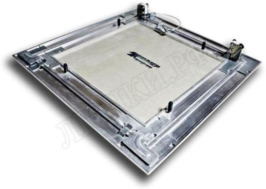 Люк под покраску Ультра для установки в потолок, 2 створки, съёмная перегородка Люк под покраску Ультра для установки в потолок, 2 створки, съёмная перегородка