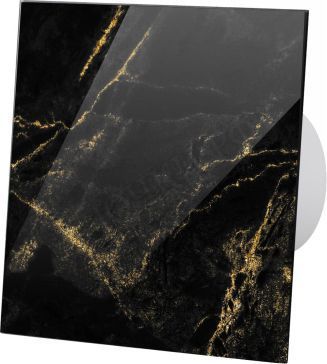 Вытяжной вентилятор airRoxy dRim, 100 RMS (MS), глянцевое стекло, чёрно-золотой мрамор, 01-186 Вытяжной вентилятор airRoxy dRim, 100 RMS (MS), глянцевое стекло, чёрно-золотой мрамор, 01-186