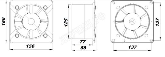 Вытяжной вентилятор Awenta System+, Silent, 125, KWS125T Вытяжной вентилятор Awenta System+, Silent, 125, KWS125T